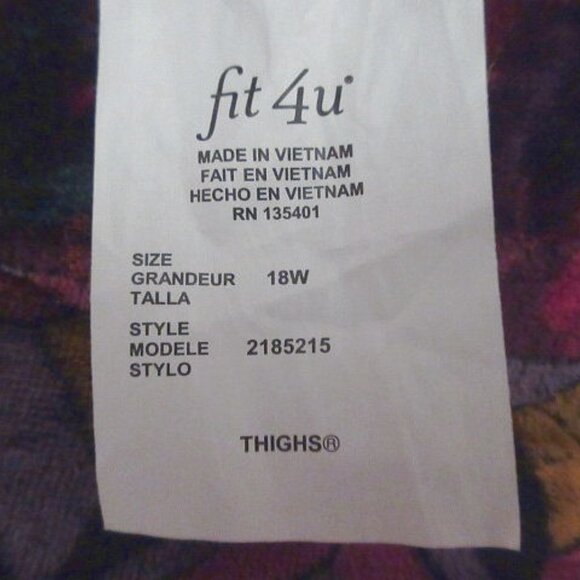 Fit 4 Ur Thighs Swim Dress Size 18W One Piece Airbrush Floral Slimming Minimizer - Picture 5 of 11